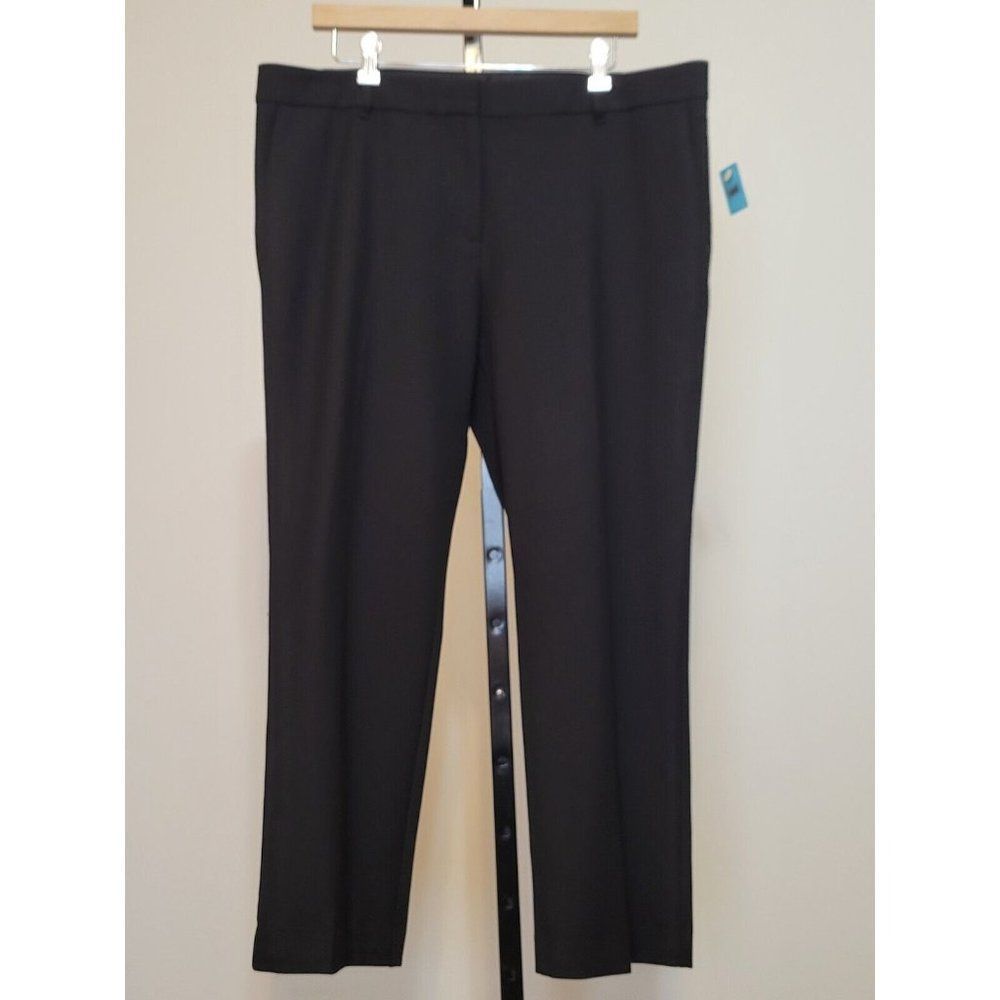 Ann Taylor Ladies  Black Dress  Stretch  Cotton Pants Size 14 #1004